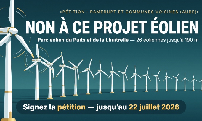 Parc éolien du Puits et de la Lhuitrelle : nous demandons un avis défavorable