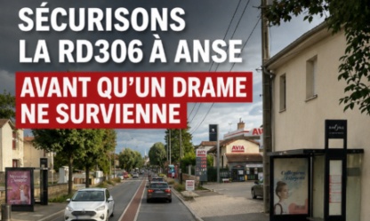Sécurisons la RD306 à Anse avant qu'un drame ne survienne !