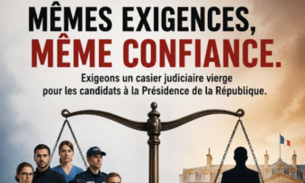 Une loi:prétendants à la présidence de la République française = casier judiciaire vierge
