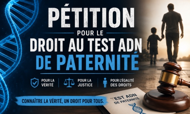 Pétition pour le droit aux tests ADN pour les hommes