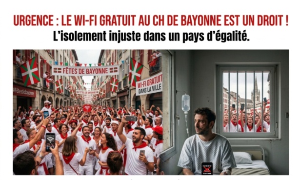 Pour un hôpital public humain et connecté : Exigeons le Wi-Fi gratuit pour tous au CHCB