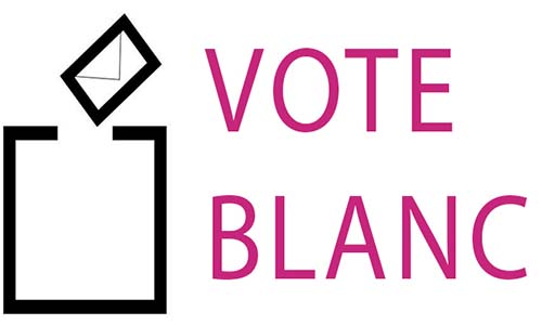 pour ne pas ignorer le vote blanc