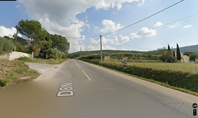 Mise en sécurité URGENTE des piétons sur la D8N à Cuges-les-Pins (Arrêt La Curasse).