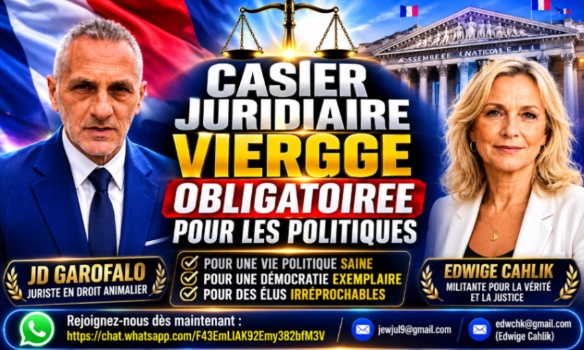 Casier judiciaire vierge obligatoire pour les politiques