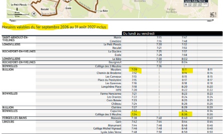 Vers la fin du transport Public à Bullion / Rochefort ?