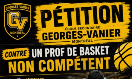 Pour le remplacement du prof de basket à Georges-Vanier.