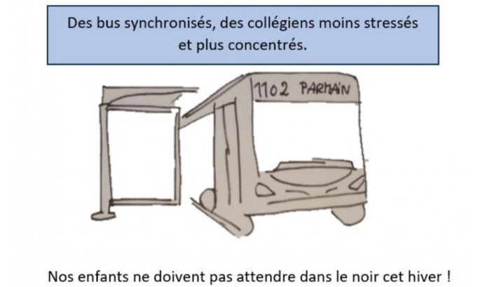 Pour des horaires de bus mieux synchronisés pour les collégiens d' Auvers-sur-Oise