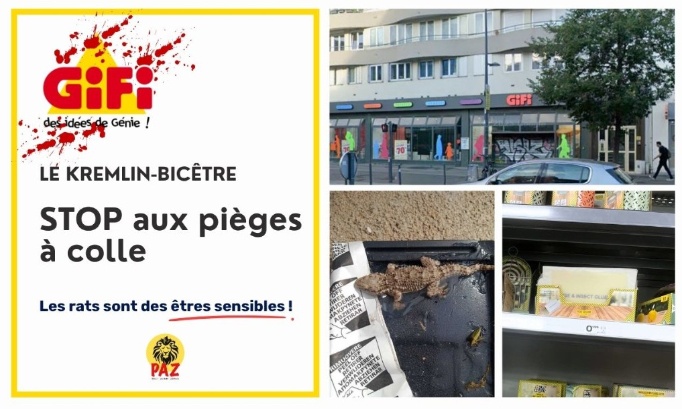 Non aux pièges à colle au GiFi Le Kremlin Bicêtre
