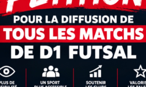 Pour que la FFF revoie sa décision de ne diffuser qu’un seul match de futsal par journée et permette aux supporters de suivre l’intégralité des matchs en direct. ⚽❤️