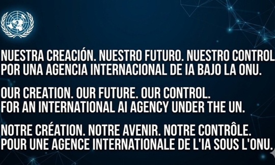 Pour une Agence Internationale de l'Intelligence Artificielle - For an International Artificial Intelligence Agency