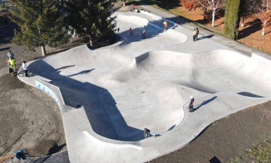 Éclairage nocturne skateparc de Bourg-Saint-Maurice