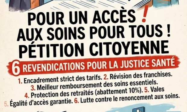 Pour le droit aux soins sans dépassements excessifs ni reste à charge insupportable.