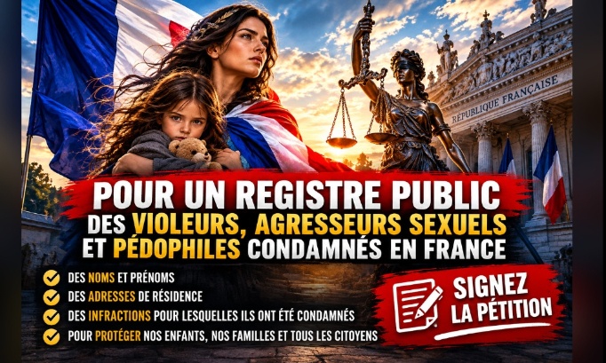 Pour un registre public des violeurs, agresseurs sexuels et pédophiles condamnés en France