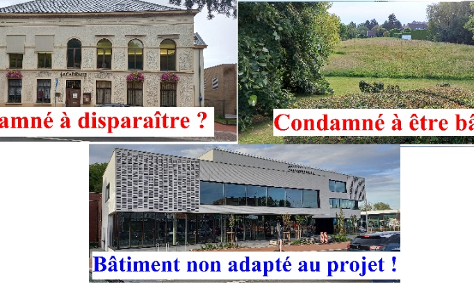 Non à l'achat du bâtiment boulevard Henri Rolin / oui au maintien du patrimoine communal