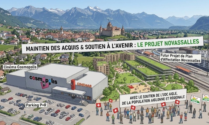 Sauvons le cinéma Cosmopolis et nos parkings P+R à Aigle !