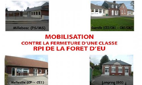 Contre la fermeture d'une classe au sein du RPI de la Forêt d'Eu