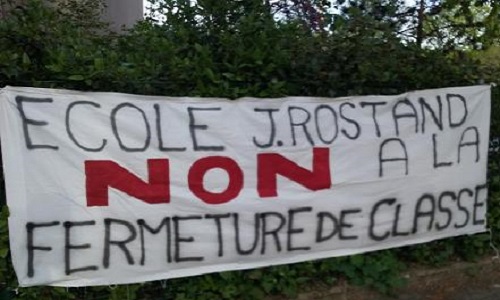 Non à la fermeture d'une classe !