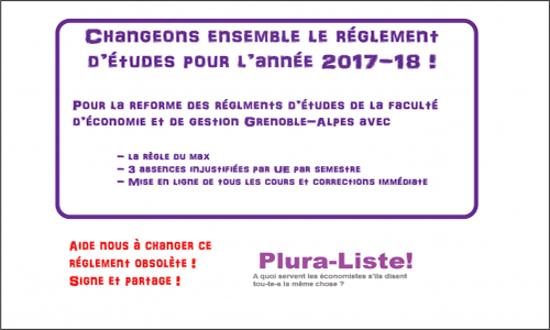 Pour une refonte des règlements d'études !
