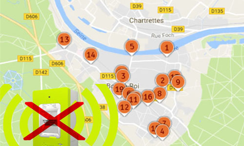 Non aux compteurs d'électricité télé-communicants LINKY sur la commune de Bois le Roi (77590)