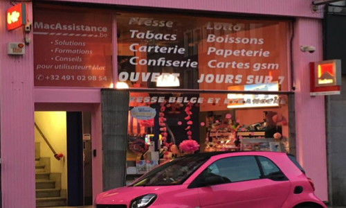 Pour garder la couleur ROSE sur la façade de ma Librairie