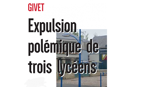 Pour une sanction moins sévère pour les 3 élèves exclus de Vauban.