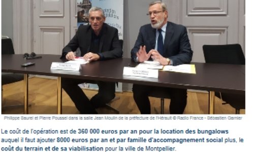 Empêcher l'installation d'un camp de Roms au quartier de Bionne de Montpellier