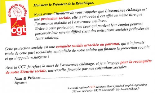 Monsieur le Président de la République, vos chômeurs sont en marche
