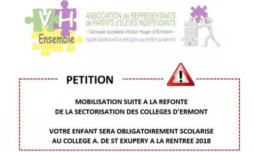 Sectorisation des collèges d'Ermont : mobilisation pour un meilleur découpage et plus de moyens
