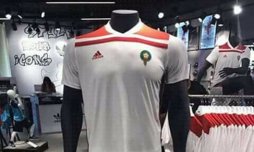 Mondial 2018 : Maillot blanc « third »  du Maroc