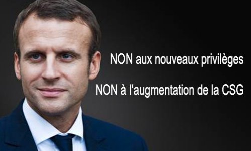 Non aux nouveaux privilèges et à l'augmentation de la #CSG