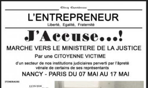 #MarcheJustice2018 d'#IsabelleBerbé POUR LA REFORME DES TRIBUNAUX DE COMMERCE