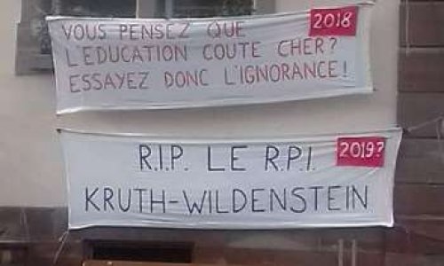 NON à une deuxième fermeture de classe à KRUTH