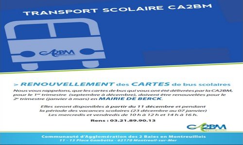 Pour un réseau de transport scolaire de qualité et équitable à Berck-sur-Mer