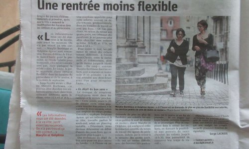 Refus des nouvelles conditions d'accueil périscolaire