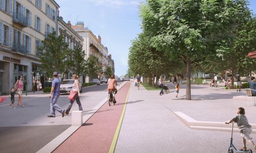 Non aux 20km/h avenue Alsace Lorraine à Bourg-en-Bresse