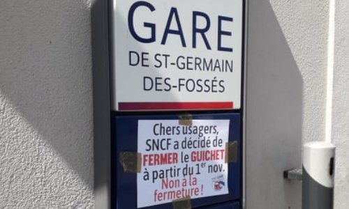 Maintien du guichet SNCF en gare de Saint-Germain-des-Fossés