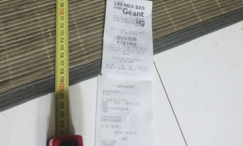 limiter la quantit&eacute; de papier de tickets de caisse chez G&eacute;ant Casino