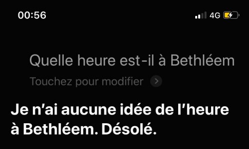 EXIGEONS d’APPLE QUE SIRI AFFICHE LA MÉTÉO et L’HEURE DE TOUTES LES VILLES DE LA PALESTINE !!