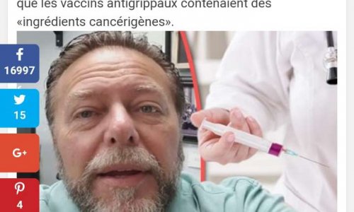 Contre le vaccin grippale propagent le cancer.