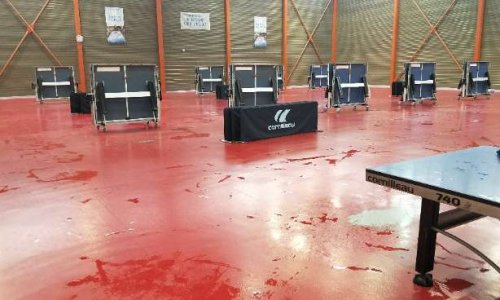 Réparation de la Salle spécifique de tennis de table Carpentier