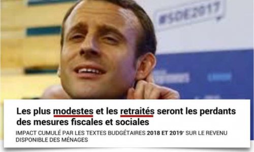Macron, STOP au mensonge des baisses d’impôts !