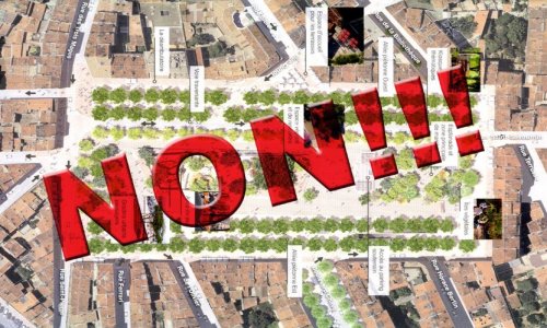 Tous les commerçants, artisans et riverains souhaitent une rénovation de la place Jean-Jaurès et de la voirie. MAIS PAS COMME ÇA