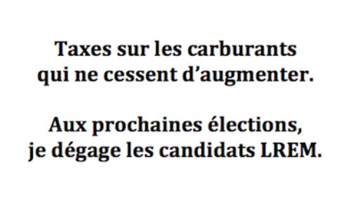 NON à la taxation des carburants uniquement pour les automobistes