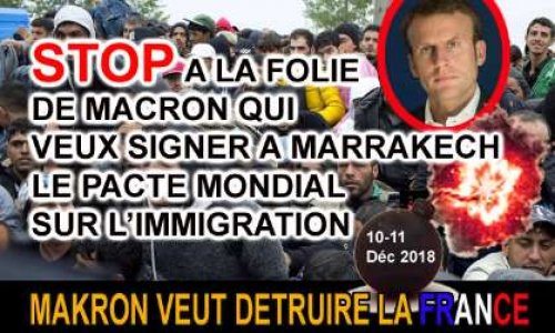 Pacte mondial sur l'immigration : STOP à cette folie !