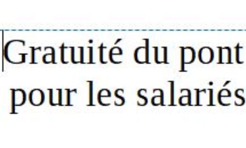 Gratuité du pont de l'île de Ré pour les salariés