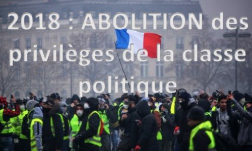 ABOLISSONS les privilèges des politiques!