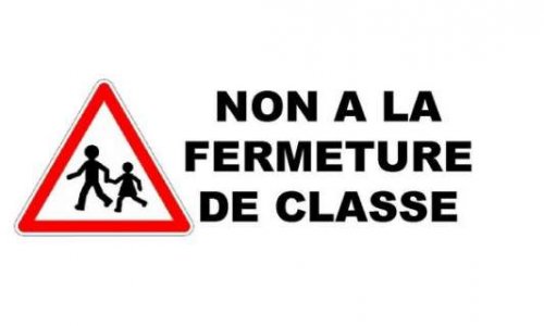 NON À LA FERMETURE DE CLASSE