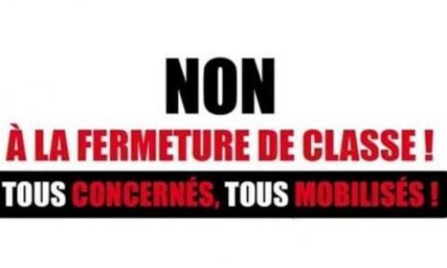 NON à la fermeture d'une classe