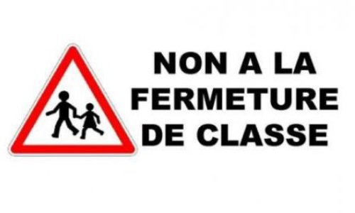 NON à la fermeture de classe de l'école Joseph Bocher