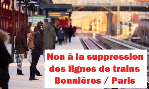 NON à la suppression de trains à Bonnières-sur-Seine